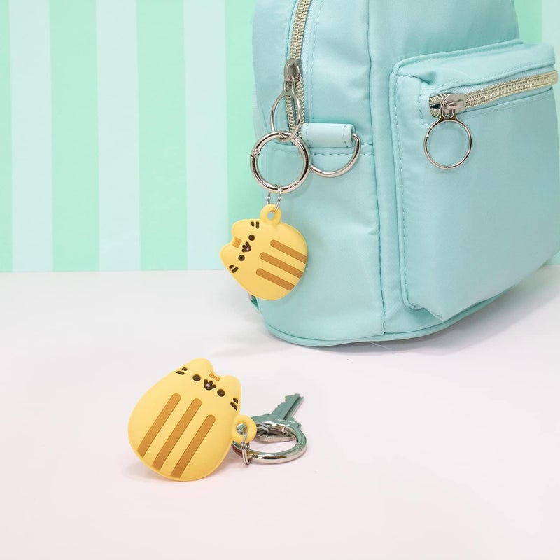iFace x Pusheen Café Series Silicone Protective Cover [ Compatible with Apple AirTag][Cute Character Case] [Carabiner Keychain Clip Included] - Madeleine - Image 3